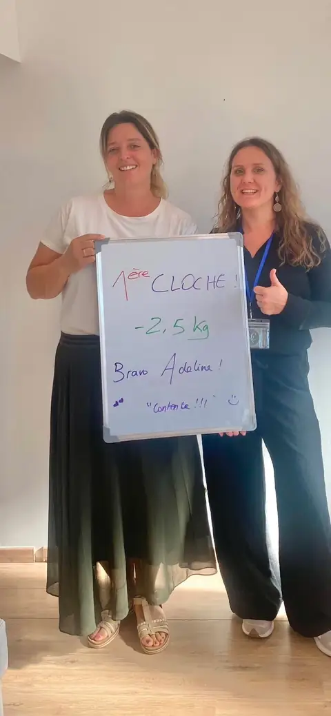 Carnac Nutrition Club, une membre et l’ardoise de son bilan