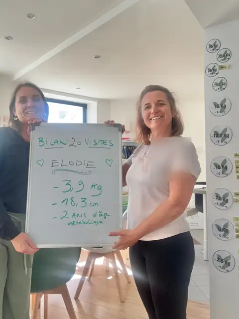 Carnac Nutrition Club, une membre et l’ardoise de son bilan